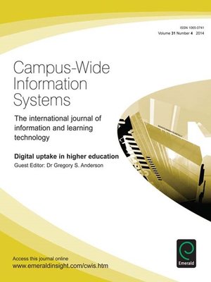 cover image of Campus-Wide Information Systems, Volume 31, Issue 4